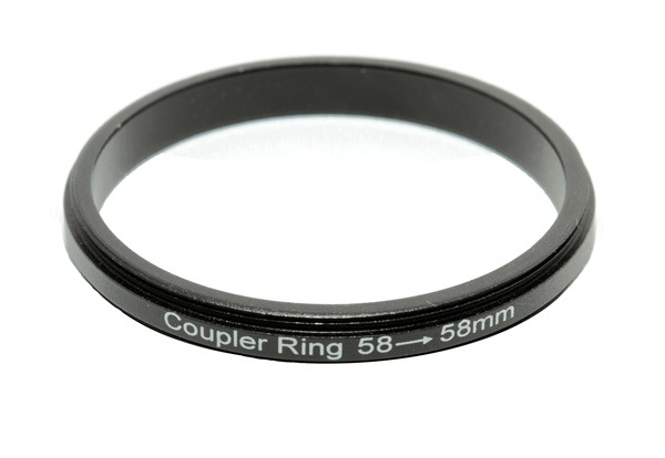 macro coupler ring for twin lens photography